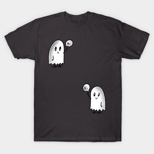 Hi ghosts T-Shirt by absolemstudio